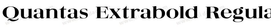 Quantas Extrabold Regular字体转换